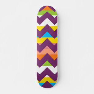 Skateboard Patrón de franja en zigzag de Chevron Azteca 10