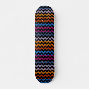 Skateboard Patrón de franja en zigzag de Chevron Azteca 8
