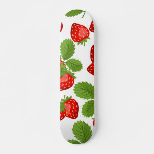 Skateboard Patrón de fresa