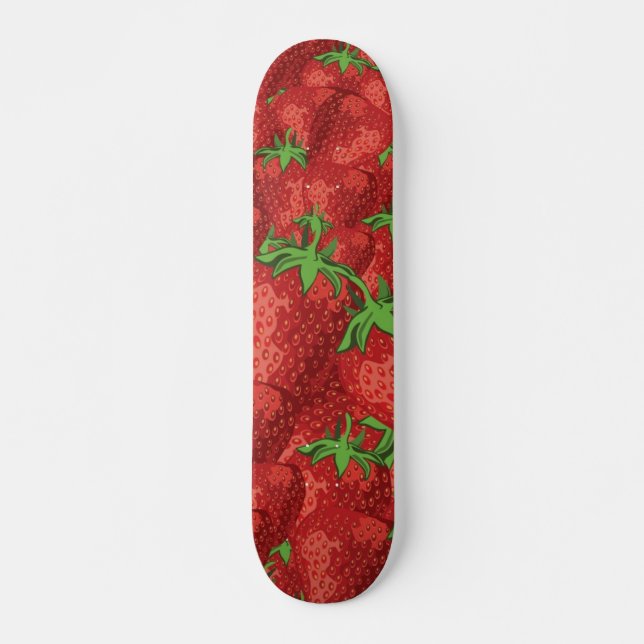 Skateboard Patrón de fresa (Anverso )