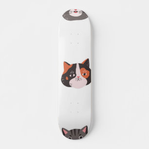 Skateboard Patrón de gato