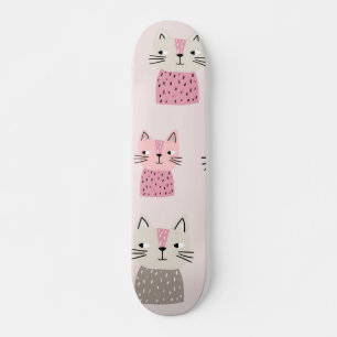 Skateboard Patrón de gato