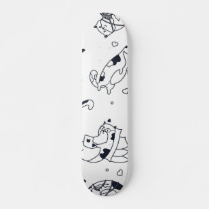 Skateboard Patrón de gato