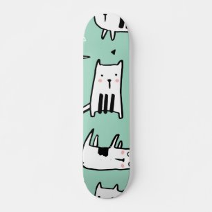 Skateboard Patrón de gato