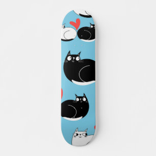 Skateboard Patrón de gato