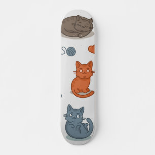 Skateboard Patrón de gato