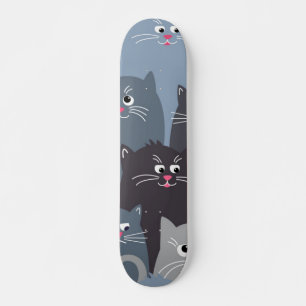 Skateboard Patrón de gato
