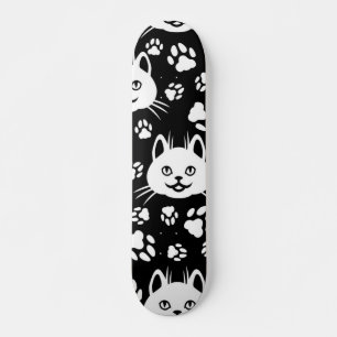 Skateboard Patrón de gato