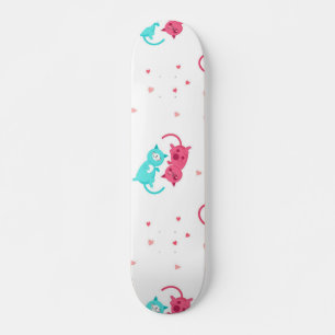 Skateboard Patrón de gato