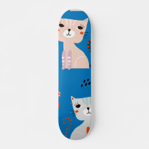 Skateboard Patrón de gato
