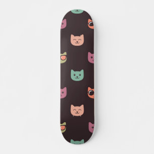 Skateboard Patrón de gato