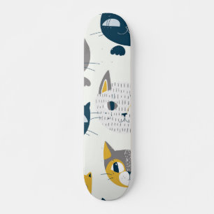 Skateboard Patrón de gato