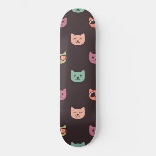 Skateboard Patrón de gato