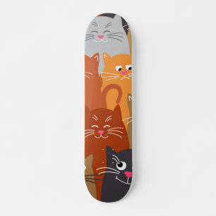 Skateboard Patrón de gato