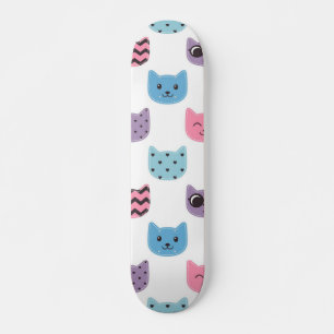 Skateboard Patrón de gato