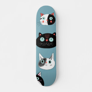 Skateboard Patrón de gato