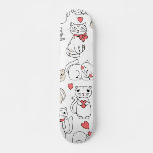 Skateboard Patrón de gato