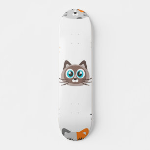 Skateboard Patrón de gato
