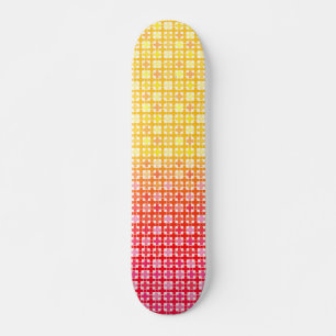 Skateboard Patrón de gradiente rojo amarillo