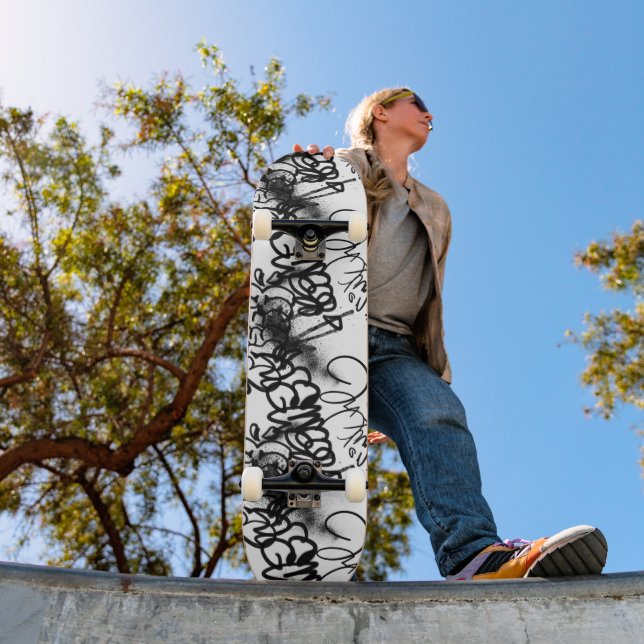 Skateboard Patrón de graffiti (Exterior 1)