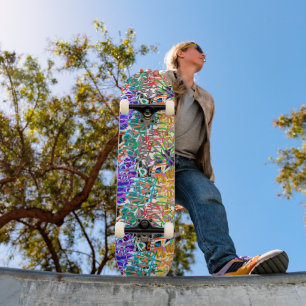 Skateboard Patrón de graffiti