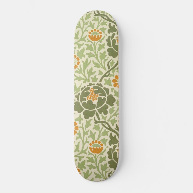 Skateboard Patrón de grafton (por William Morris) (Anverso)