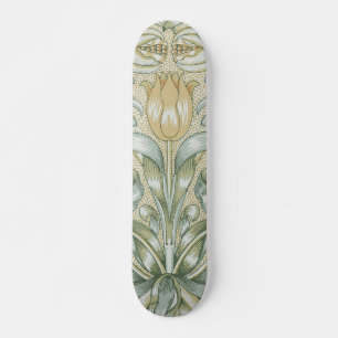 Skateboard Patrón de granada antiguo Lily de William Morris