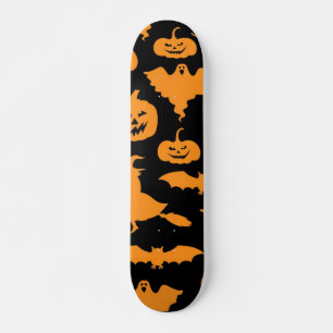Skateboard Patrón de Halloween