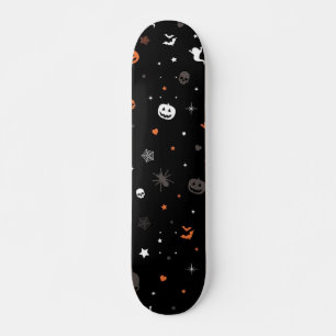 Skateboard Patrón de Halloween