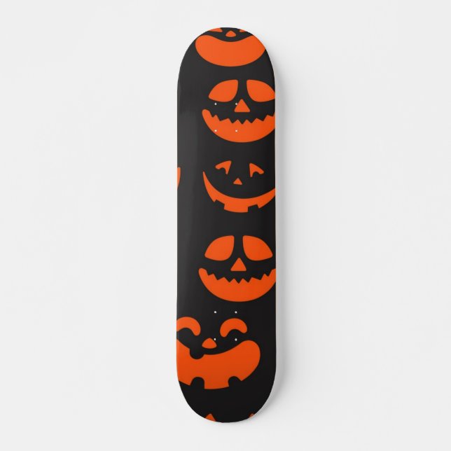 Skateboard Patrón de Halloween (Anverso )