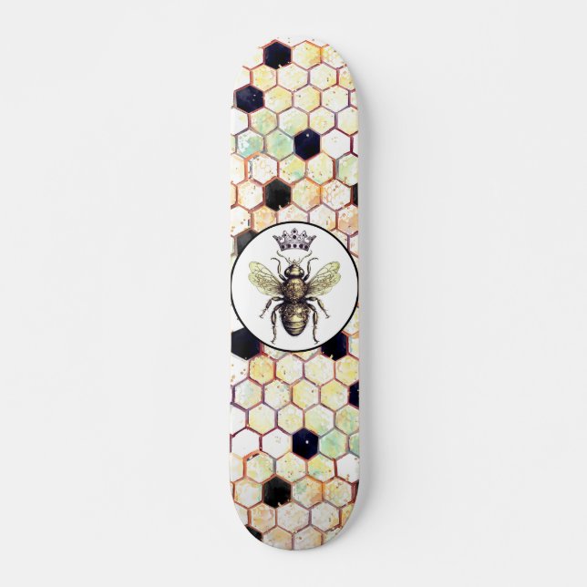 Skateboard Patrón de hexágono de abeja de abeja de abeja de H (Anverso )
