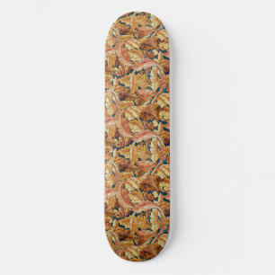 Skateboard Patrón de hoja de acanto de otoño de William Morri