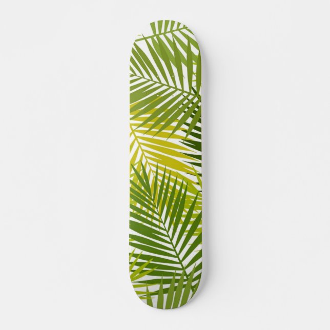 Skateboard Patrón de hojas (Anverso )