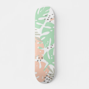 Skateboard Patrón de hojas