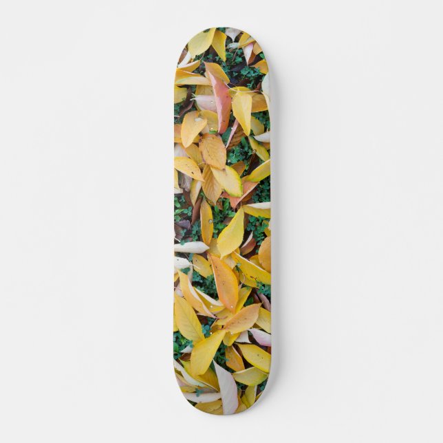 Skateboard Patrón de hojas caídas (Anverso )
