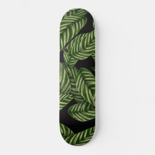 Skateboard Patrón de hojas tropicales