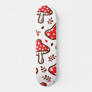 Skateboard Patrón de hongos