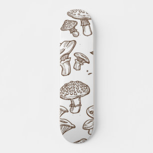 Skateboard Patrón de hongos