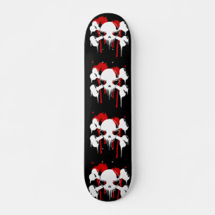 Skateboard Patrón de huesos y calaveras