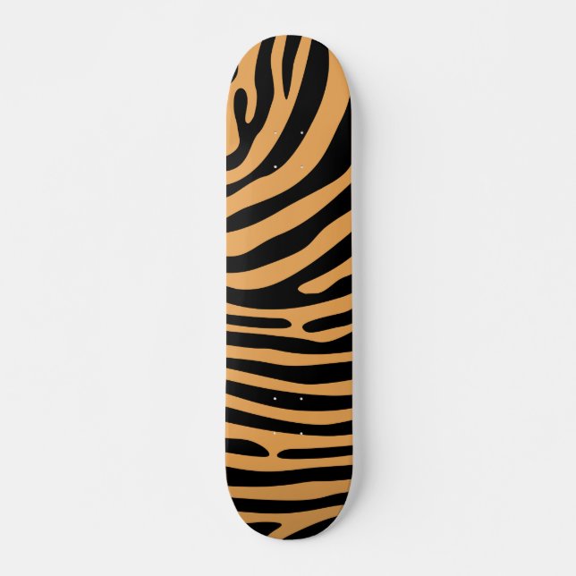 Skateboard Patrón de impresión animal de tigre salvaje de Ben (Anverso )