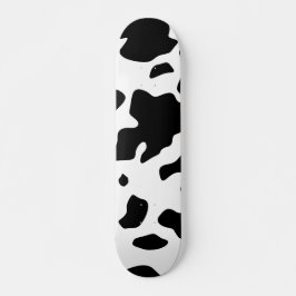 Skateboard Patrón de impresión de animales de vaca frisona de