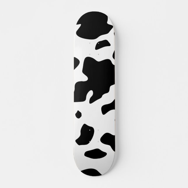 Skateboard Patrón de impresión de animales de vaca frisona de (Anverso )