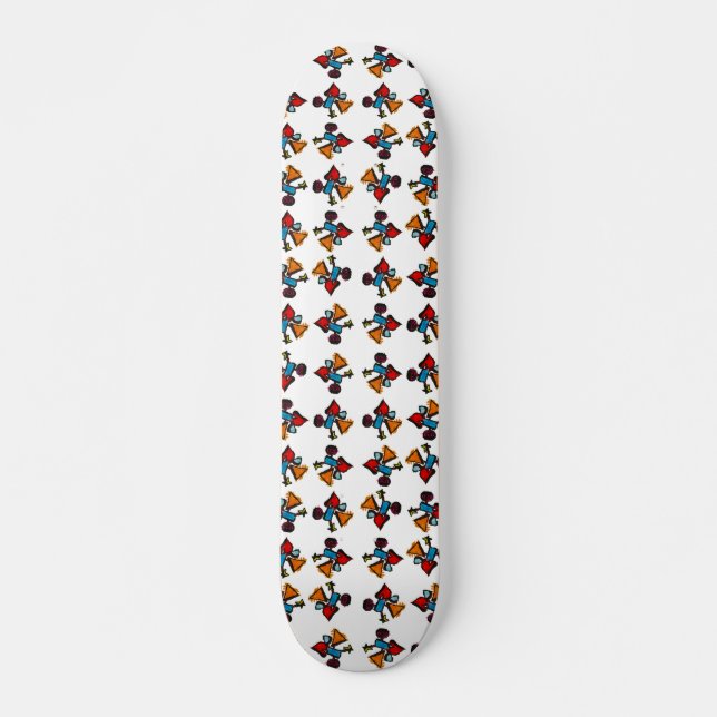 Skateboard Patrón de impresión de Kaleidoscope abstracto (Anverso )