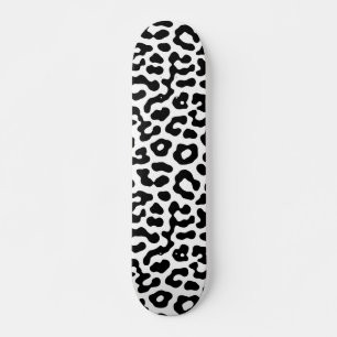 Skateboard Patrón de impresión de puntos de leopardo en bla