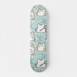 Skateboard Patrón de Kawaii