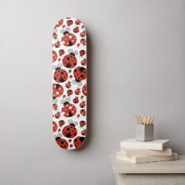Skateboard Patrón De Ladybugs, Cute Ladybugs, Red Ladybugs