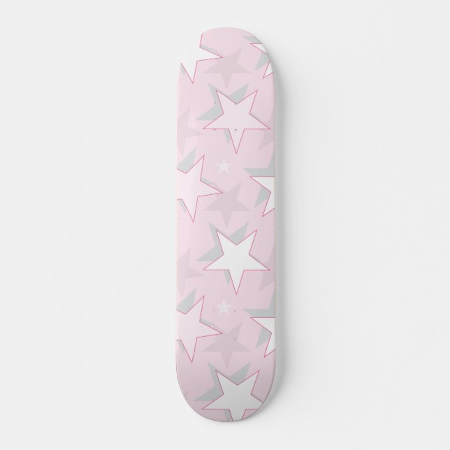 Skateboard Patrón de las estrellas doradas 1 (Anverso )