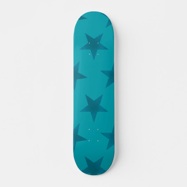 Skateboard Patrón de las estrellas doradas 15 (Anverso )