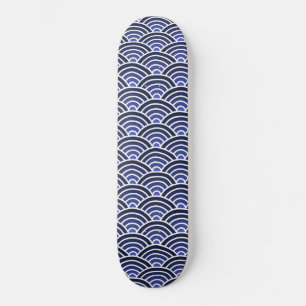 Skateboard Patrón de las ondas Seigaiha japonesas