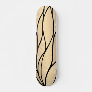 Skateboard Patrón de licencia creativa de oro antiguo